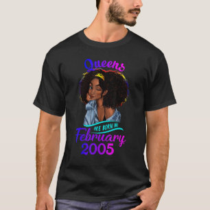 Een koningin werd geboren in februari 2005 17e ver t-shirt