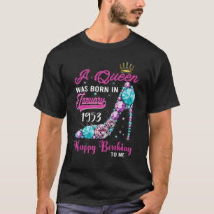 Een koningin werd geboren in januari 1953 70e verj t-shirt
