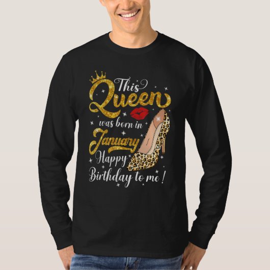 Een koningin werd geboren in januari 2010. t-shirt (Voorkant)