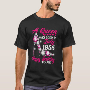 Een koningin werd geboren in juli 1955 High Heel 6 T-shirt