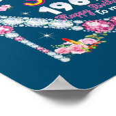 Een koningin werd geboren in juli 1969 Happy 53rd  Poster (Hoek)