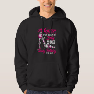 Een koningin werd geboren in juli 2003 High Heel 1 Hoodie