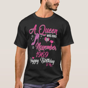Een koningin werd geboren in NOVEMBER 1969 50e ver T-shirt