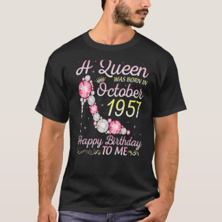Een koningin werd geboren in oktober 1957. t-shirt