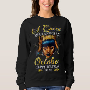Een koningin werd geboren in oktober, gelukkig voo trui