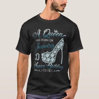 Een koningin werd geboren op 30 januari jongstlede t-shirt