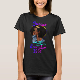 Een koningin wordt geboren in november 1951 Happy T-shirt