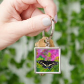 Een Koningsvlinder Landend Sleutelhanger (Hand)