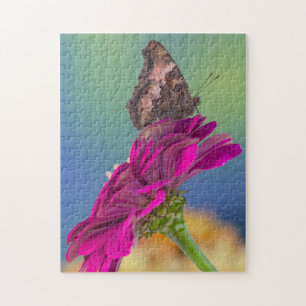 Een Koningsvlinder Papilio Multicaudatus Legpuzzel