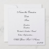 Een Koninklijk Elegant Evenement - SRF Kaart (Achterkant)