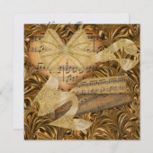 Een koninklijk elegante uitnodiging voor een evene (Voorkant / Achterkant)