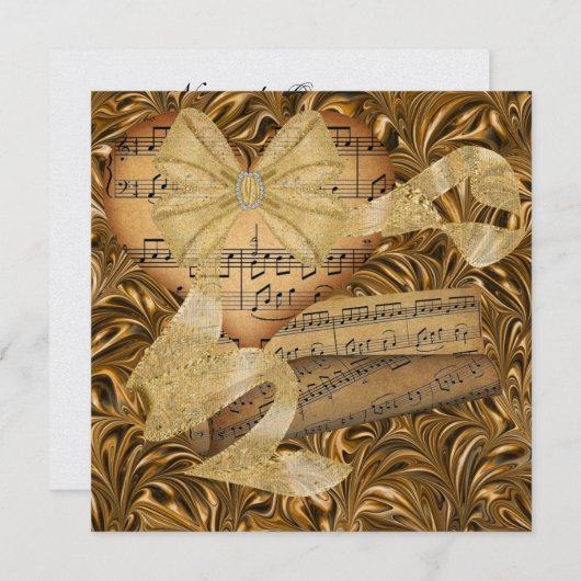 Een koninklijk elegante uitnodiging voor een evene (Voorkant / Achterkant)