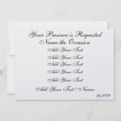 Een Koninklijk Feest - SRF Kaart (Achterkant)