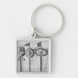 Een koninklijk groet ontslaan sleutelhanger