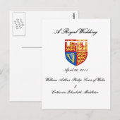 Een koninklijk huwelijk briefkaart (Voorkant / Achterkant)