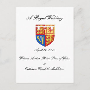 Een koninklijk huwelijk briefkaart