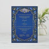 Een koninklijk huwelijk kaart (Staand voorkant)