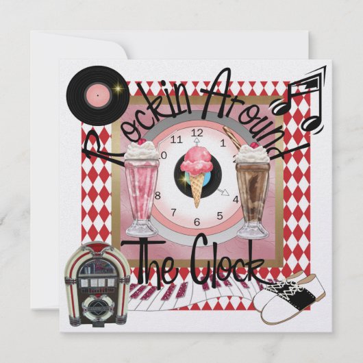 Een koninklijk Rockin' Party - SRF Kaart (Voorkant)