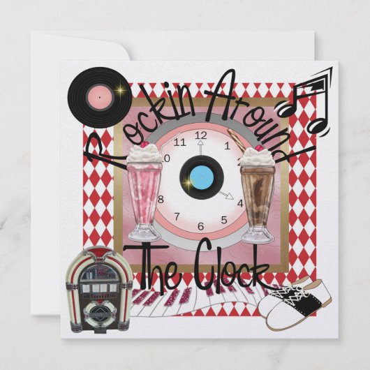 Een koninklijk Rockin' Party - SRF Kaart (Voorkant)