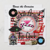 Een koninklijk Rockin' Party - SRF Kaart (Voorkant / Achterkant)