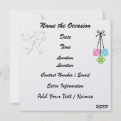 Een koninklijk Rockin' Party - SRF Kaart (Achterkant)