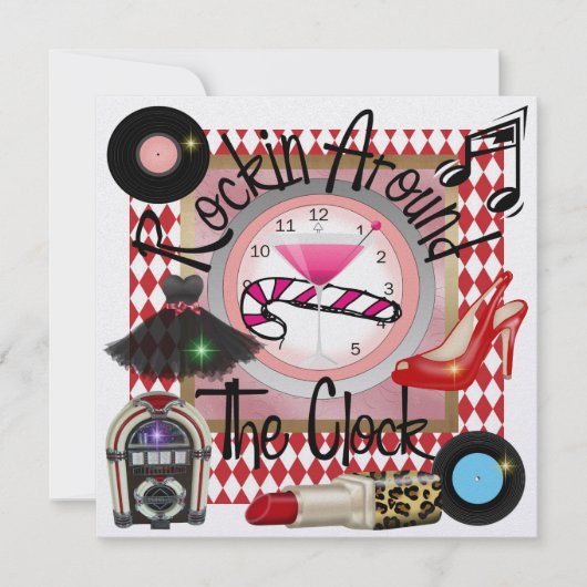 Een koninklijk Rockin' Party - SRF Kaart (Voorkant)