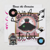 Een koninklijk Rockin' Party - SRF Kaart (Voorkant / Achterkant)