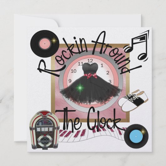 Een koninklijk Rockin' Party - SRF Kaart (Voorkant)