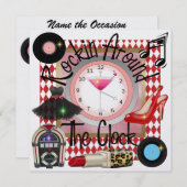 Een koninklijk Rockin' Party - SRF Kaart (Voorkant / Achterkant)