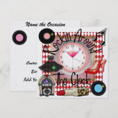 Een koninklijk Rockin' Party - SRF Kaart (Voorkant / Achterkant)