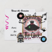 Een koninklijk Rockin' Party - SRF Kaart (Voorkant / Achterkant)