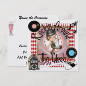 Een koninklijk Rockin' Party - SRF Kaart (Voorkant / Achterkant)