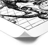 Een koninklijk spel in Tennis in de Jeu de Paume Poster (Hoek)