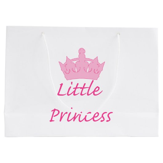 Een koninklijke Baby. Large Cadeautasje (Achterkant)