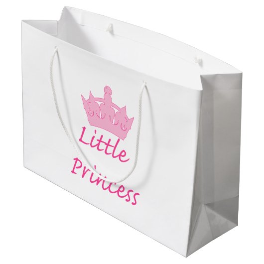 Een koninklijke Baby. Large Cadeautasje (Achterkant Gekanteld)