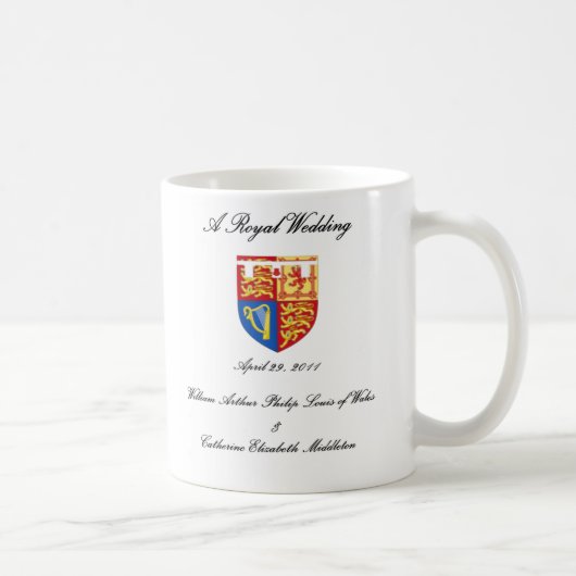 Een koninklijke bruiloft koffiemok (Rechts)
