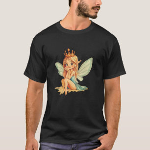 Een Koninklijke Fee met een Ondeugende Glimlach vo T-shirt