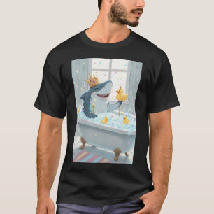 Een Koninklijke HaaienSpa Met Gele Rubber Eendjes T-shirt