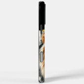 Een koninklijke krijger met een leeuwenvriend. Case-Mate iPhone case (Achterkant / Rechts)