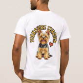 Een koninklijke metgezel: Yorkshire Terrier T-shir T-shirt (Achterkant)