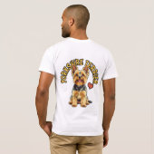 Een koninklijke metgezel: Yorkshire Terrier T-shir T-shirt (Achterkant volledig)