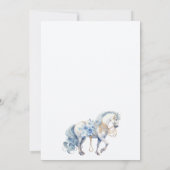 Een Koninklijke Prins Blauw Bad Uitnodiging (Achterkant)