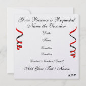 Een koninklijke prom party - SRF Kaart (Achterkant)