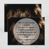 Een koninkrijk dat niet kan worden geschokt briefkaart (Voorkant / Achterkant)