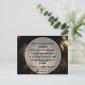 Een koninkrijk dat niet kan worden geschokt briefkaart (Staand voorkant)