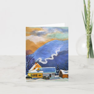 Een kookachtig klein Boerderij Feestdagen Kaart