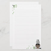 Een kool gozer's wise Owl Lond Stationery Briefpapier (Voorkant / Achterkant)