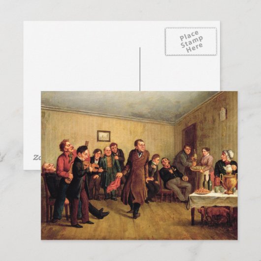 Een koopvaardijfeest uitnodiging briefkaart (Voorkant / Achterkant)