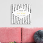 Een koord van drie strengen is niet gemakkelijk ge canvas afdruk (Insitu (Woonkamer))