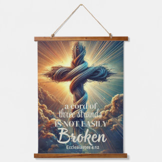"Een koord van drie strengen" Prediker 4:12 Hangend Wandkleed